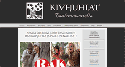 Desktop Screenshot of kivijuhlat.fi