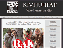 Tablet Screenshot of kivijuhlat.fi